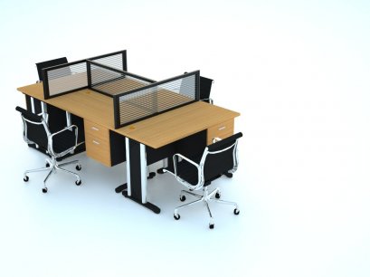 โต๊ะทำงานกลุ่ม 4 ที่นั่ง